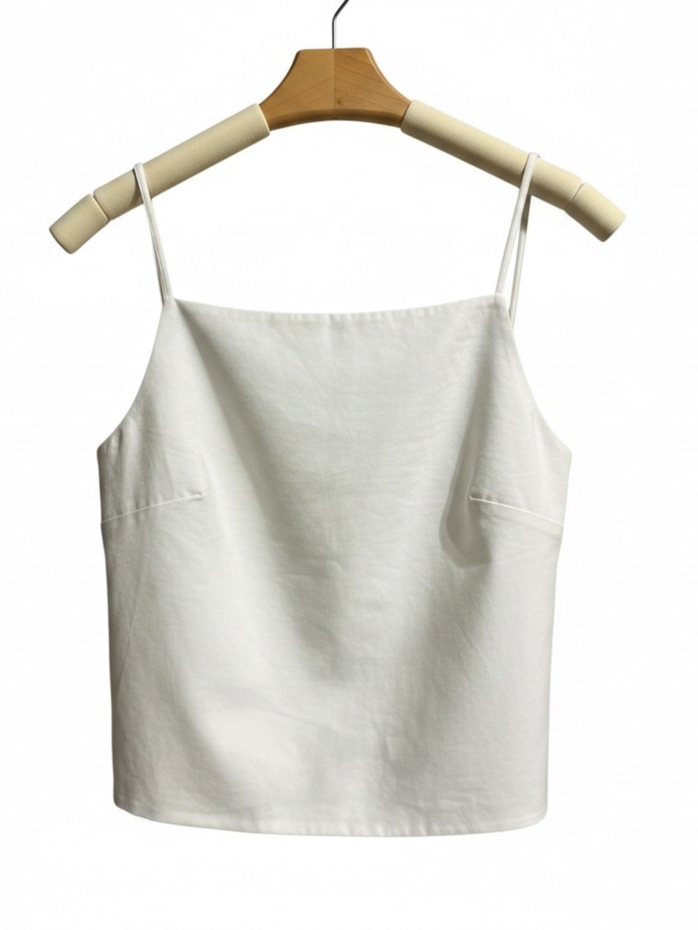 NWOT- Anthropologie Classic White Spaghetti Strap Tank Top Size Small